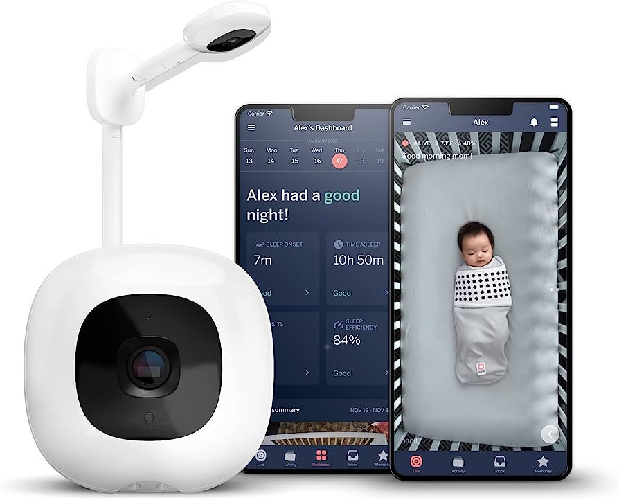 Nanit Pro Smart Baby Monitor & Wall Mount – Wi-Fi HD Video Camera, Sleep Coach and Breathing Mo... | Amazon (US)