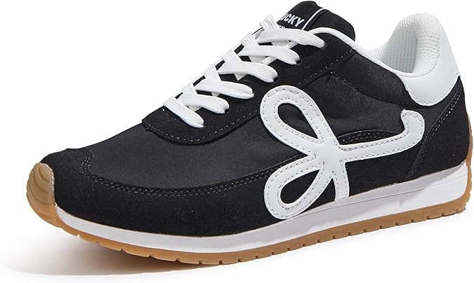 LUCKY STEP Women's Fashion Sneakers Trendy Stylish Low Top Classic Retro Casual Ladies Comfortabl... | Amazon (US)