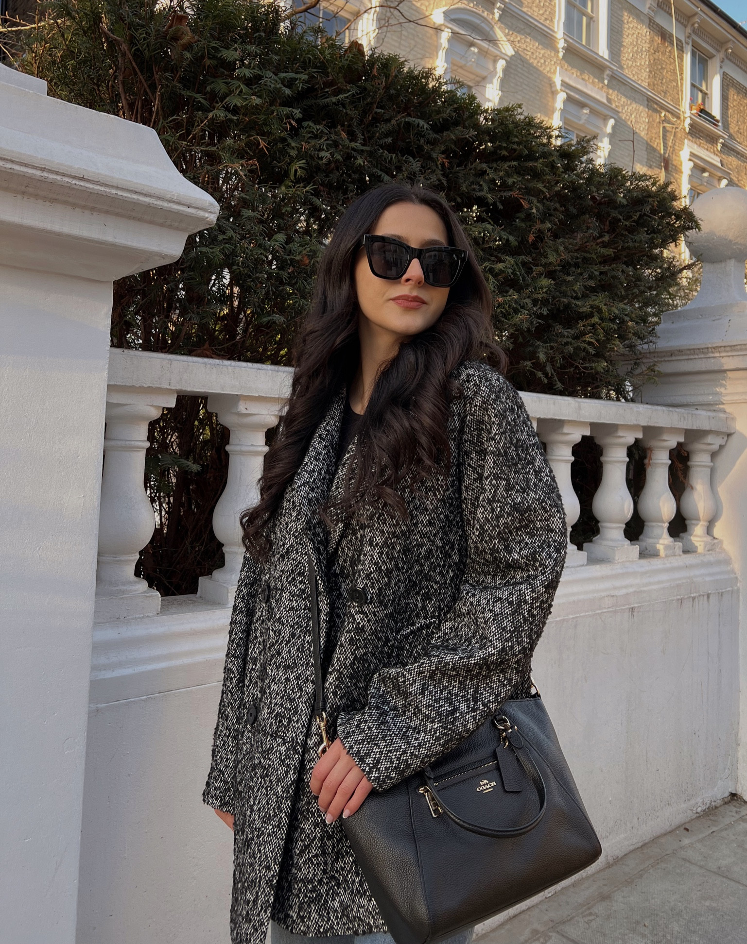 Speckled wool coat outfit inspo 🖤

#LTKFind #LTKstyletip #LTKsalealert