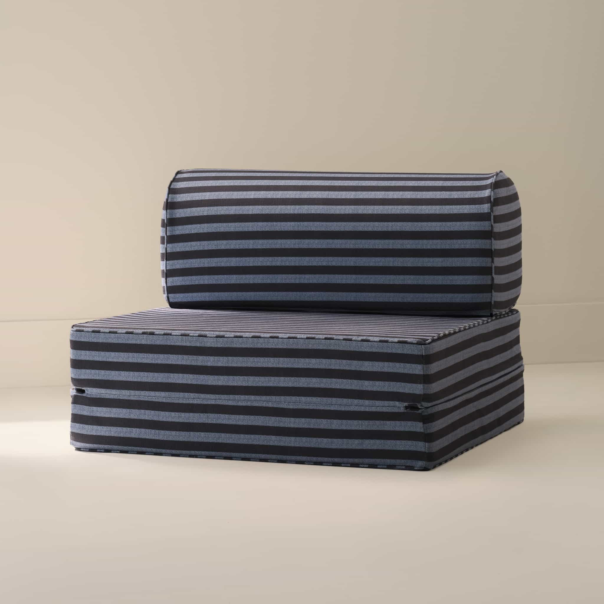 Blue Striped Play Couch Seat | Bennett in Hydrangea | House of Noa | House of Noa