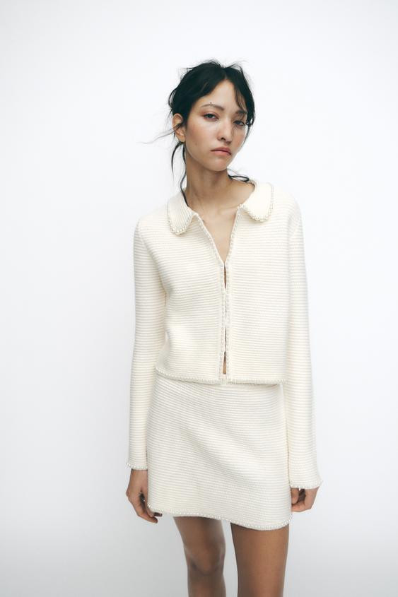 PEARL KNIT CARDIGAN | Zara US