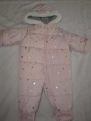 Carter's Infant Girls Hooded Pram Snowsuit With Mittens  Size 3-6 Months $70.00 | eBay US