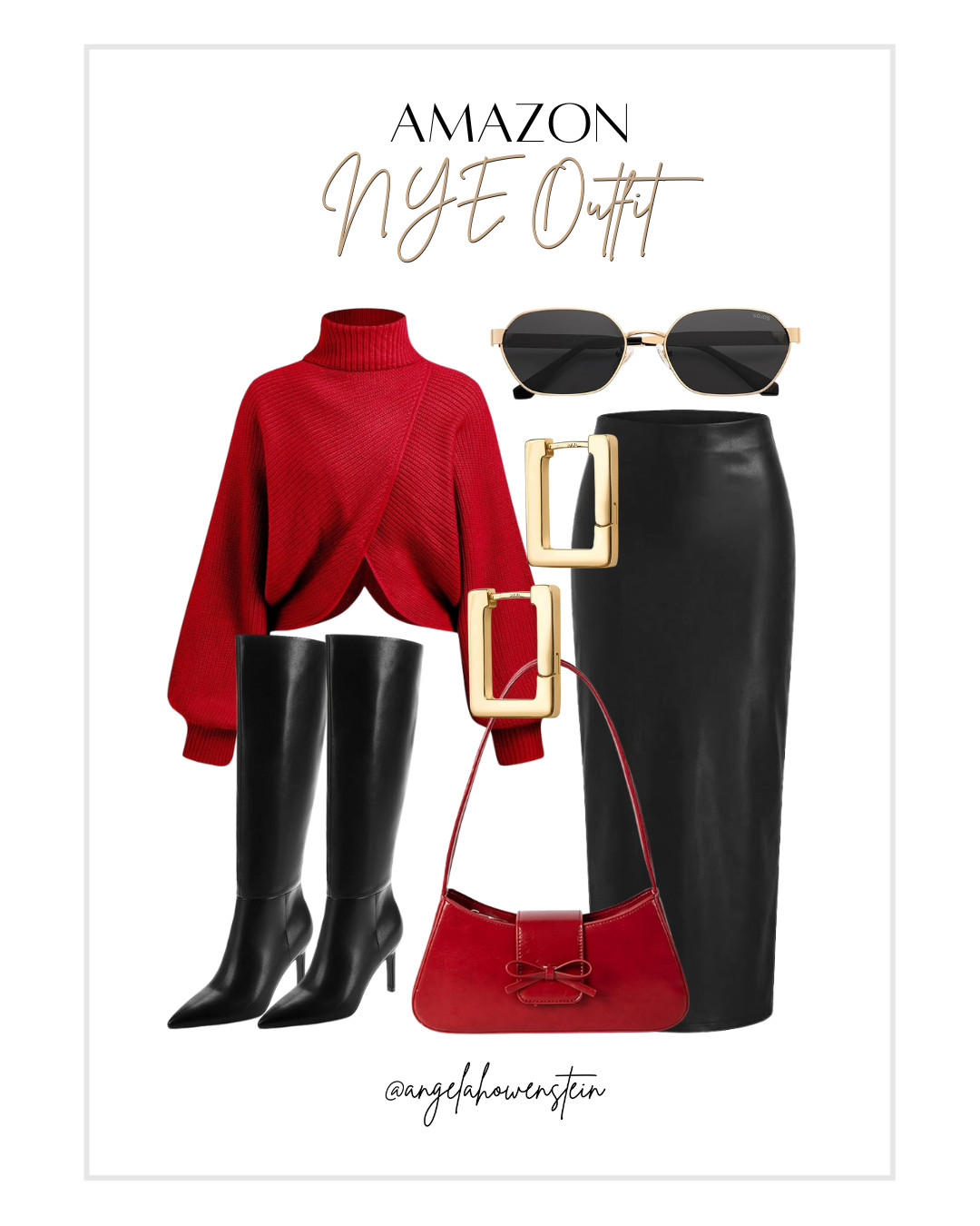 Amazon NYE outfit—bold red, sleek black, and ready to ring in the new year.

#NYEOutfit #AmazonFashion #AmazonFinds #NewYearsEveLook #HolidayStyle #PartyOutfit #ChicStyle #OOTD #NYEStyle
 

 #LTKHoliday #LTKootd #LTKBeauty