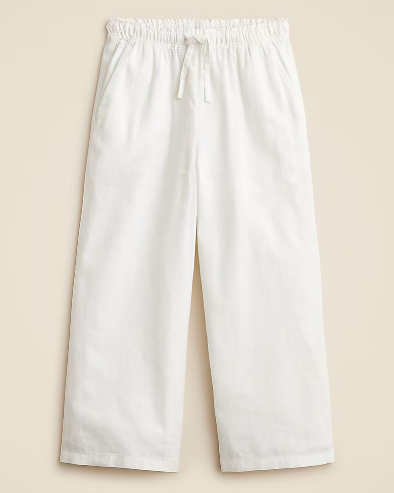 Girls' Soleil pant in linen-cotton blend | J. Crew US