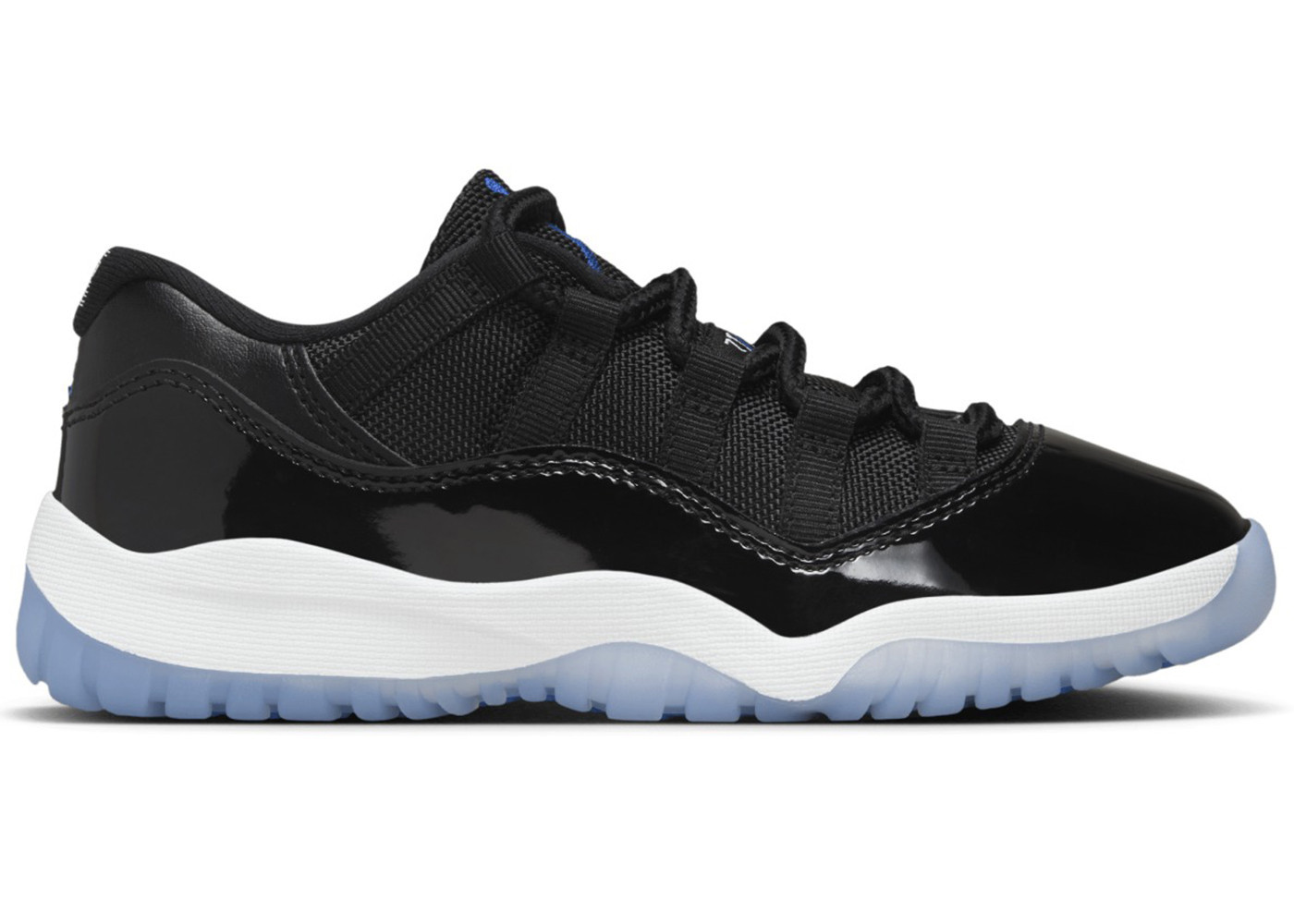Jordan 11 Retro Low Space Jam Sneakers in Black/Varsity Royal/White | StockX