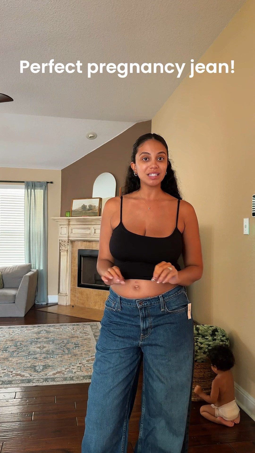 The perfect jean for a growing belly! I sized up two sizes!

#LTKTall #LTKmomlife #LTKBump