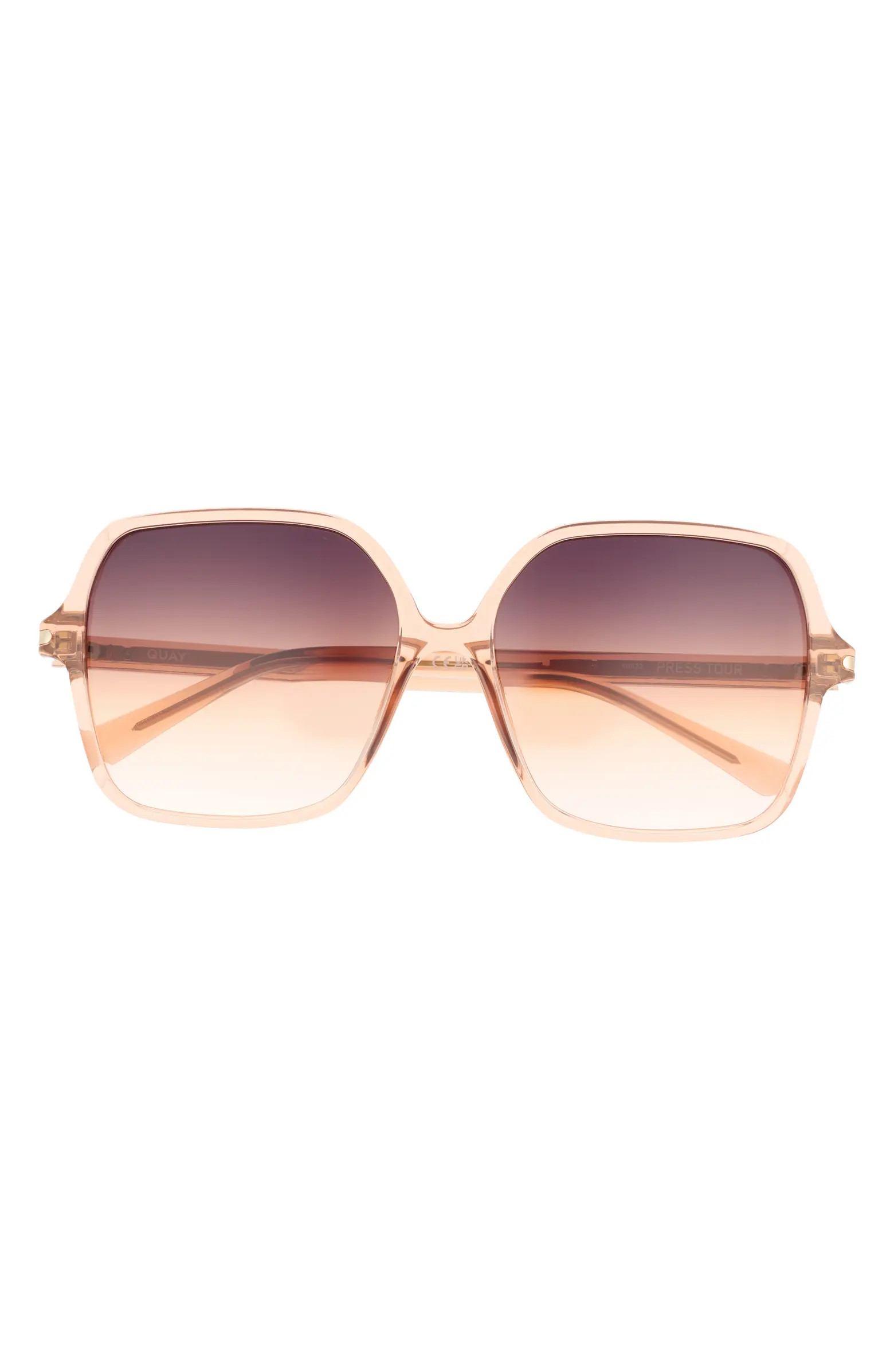 Press Tour 60mm Gradient Square Sunglasses | Nordstrom