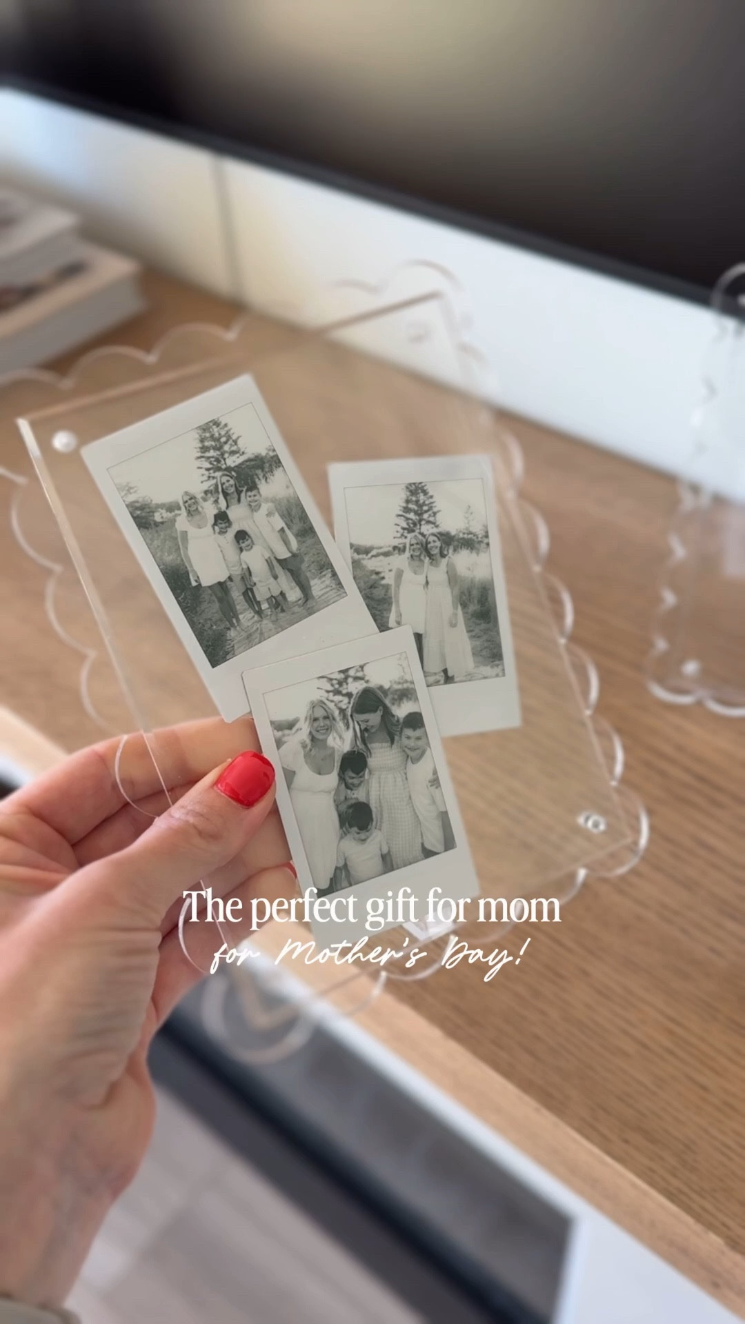 Easy DIY gift for mom (or grandma) that she’ll love! I’ve used this Polaroid printer for so many crafts and DIY’s. I use black and white film, but you can also use color film! I paired these Polaroids with these acrylic scalloped frames and they make the cutest gift (or keep for yourself). ♥️

#mothersday #mothersdaygiftidea #giftsformom 

#LTKMothersDay #LTKmomlife #LTKHome
