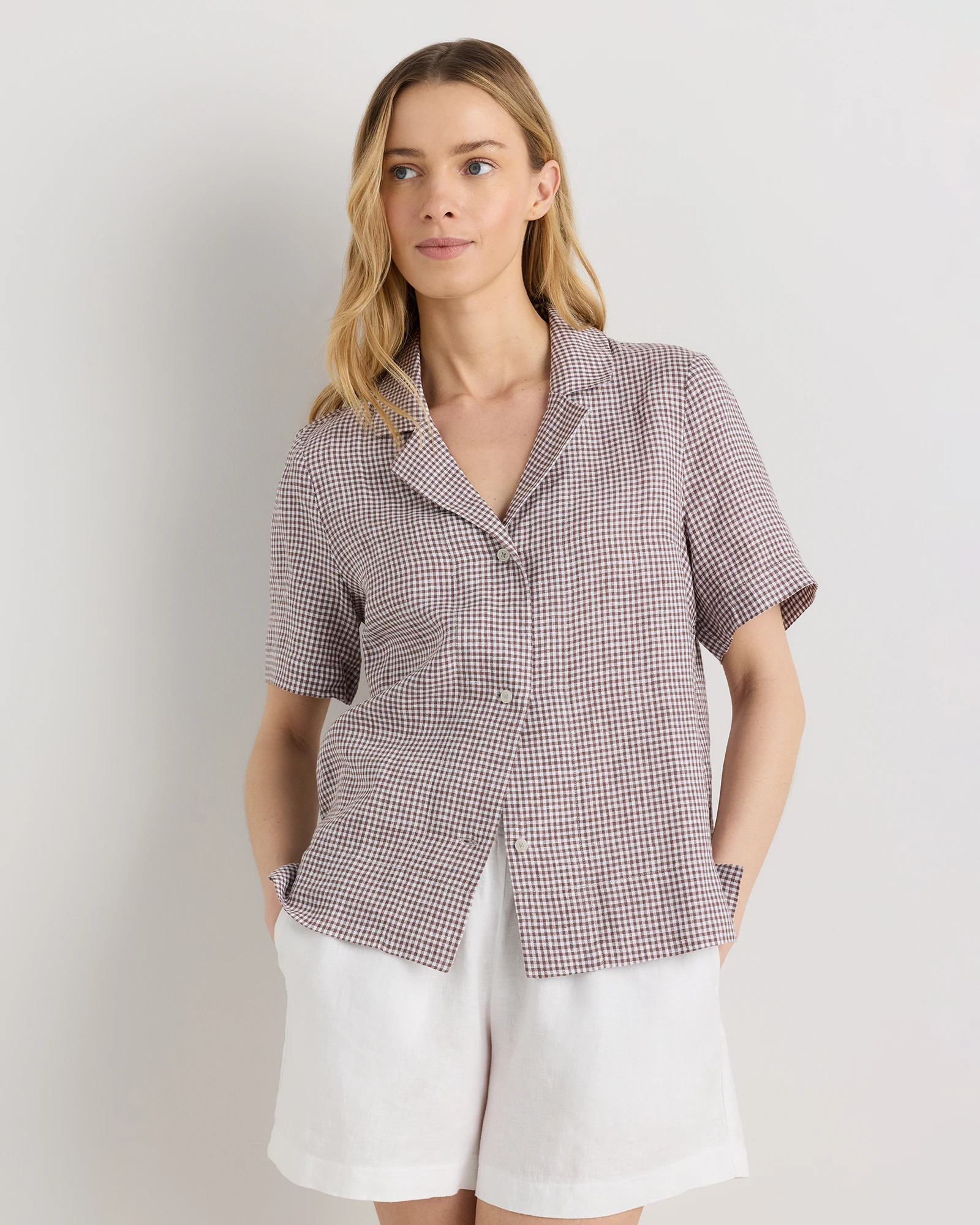 100% European Linen Short Sleeve Shirt | Quince