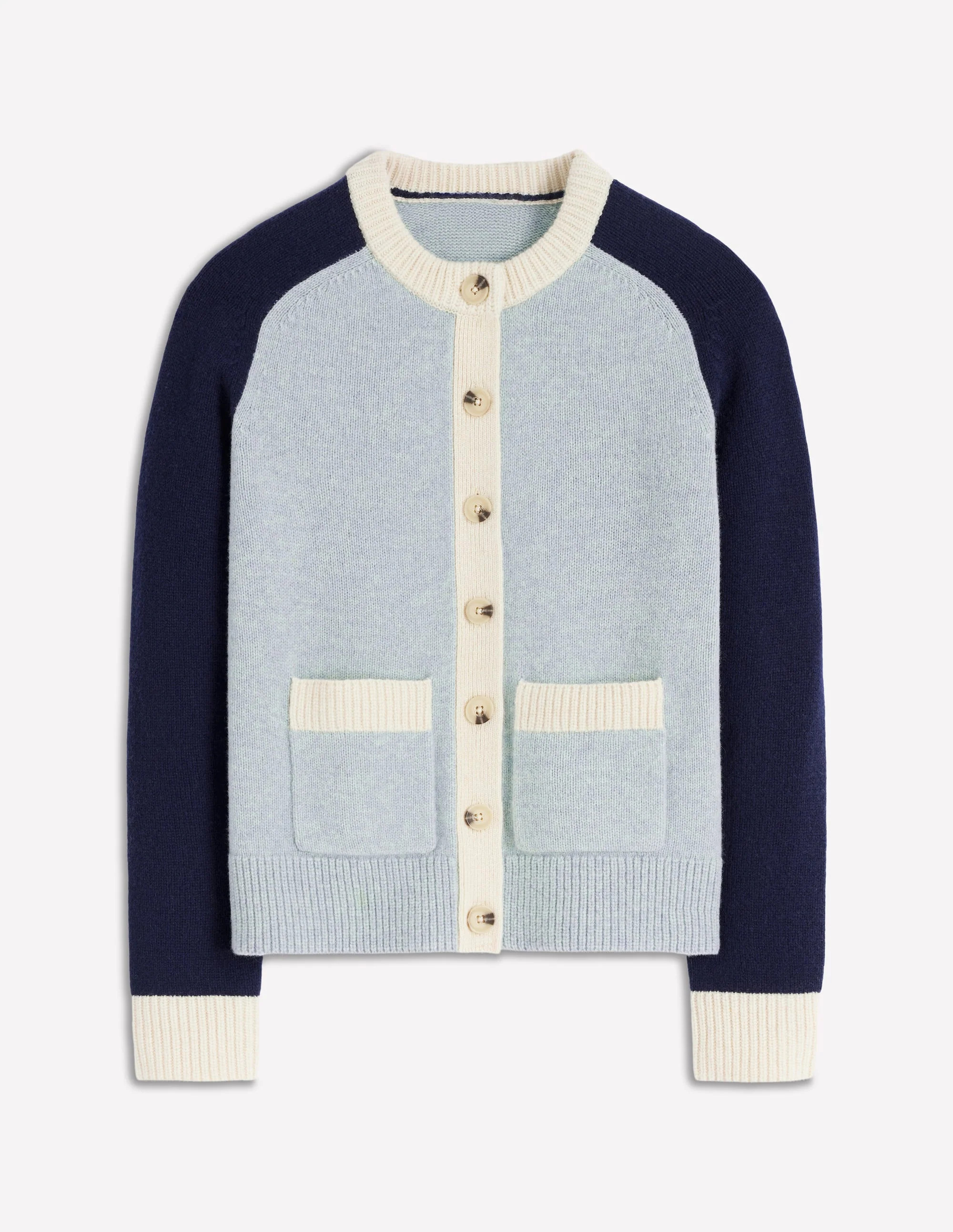 Marion Merino Cardigan-Snowbird Blue, Navy | Boden (US)