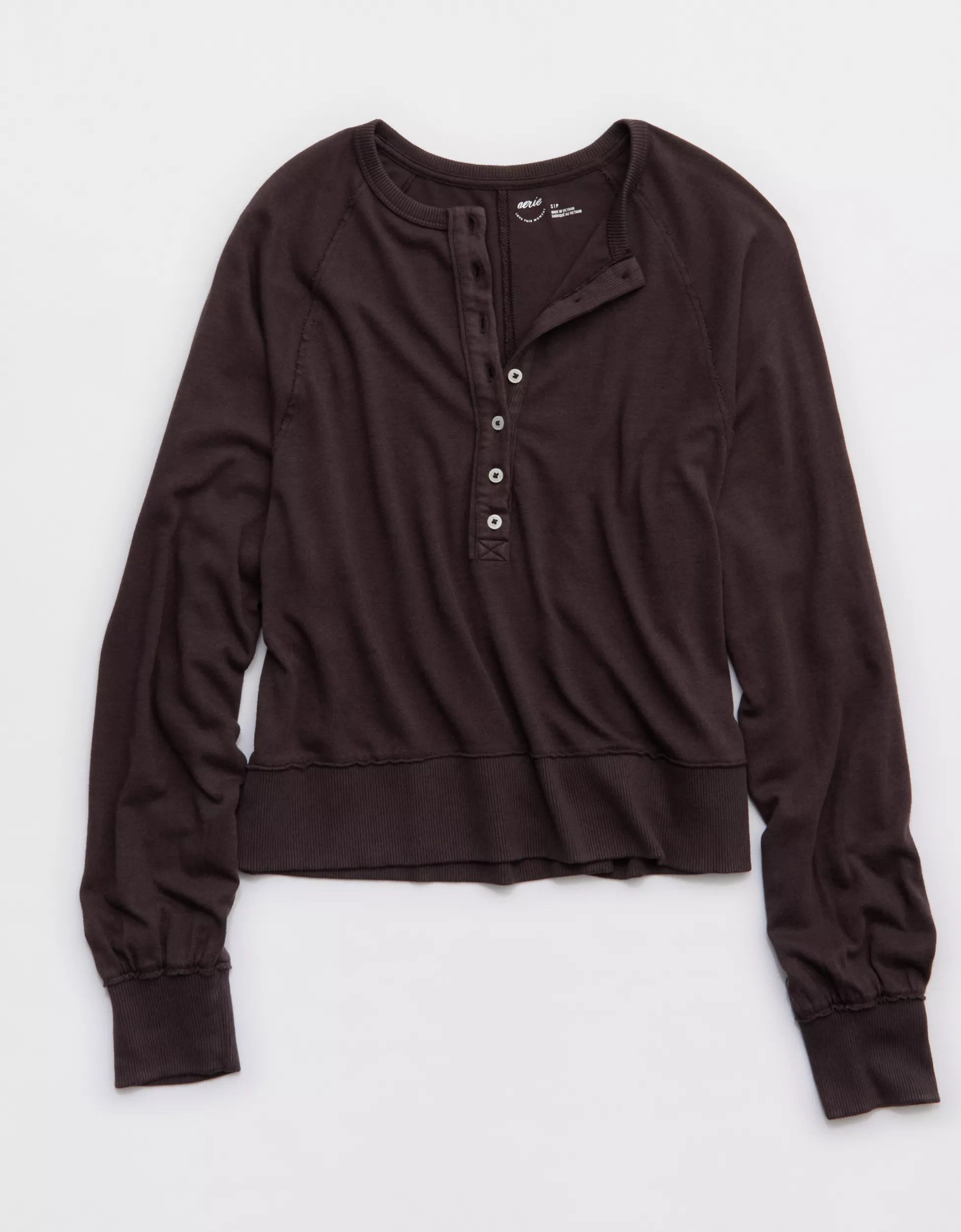 Aerie Happy Snit Henley T-Shirt | Aerie