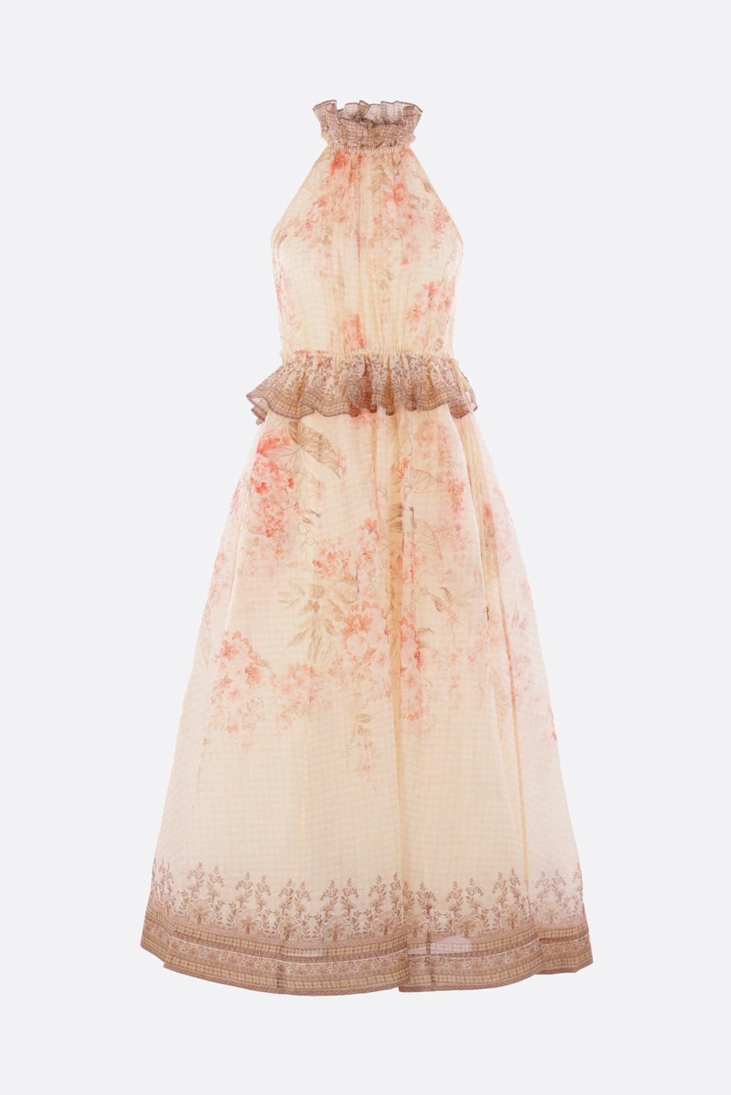 Zimmermann Illuminate Midi Dress In Linen And Silk | Italist.com US