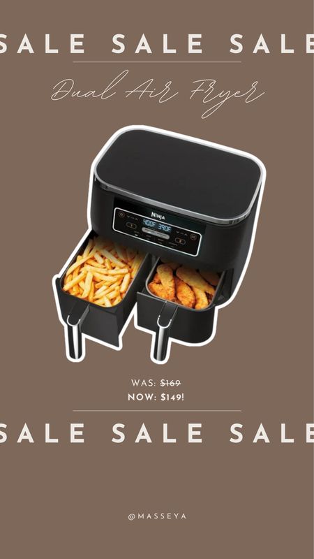 Dual Air Fryer is on sale at Walmart! A dual fryer has been so useful for feeding our family! 

Walmart daily deals, kitchen sale, air fryer, dual air fryer, meal prep, home sale 

#LTKfamily #LTKhome #LTKsalealert