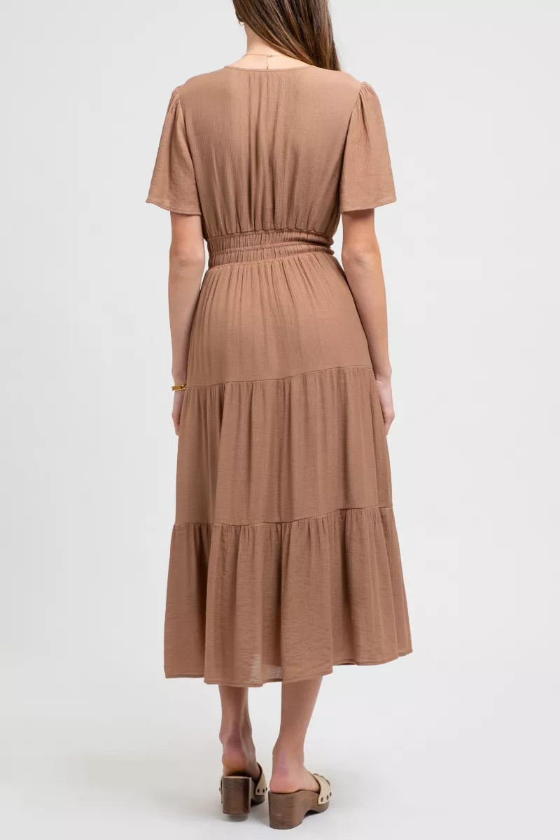 August Sky Women's Tiered Midi Dress | Target