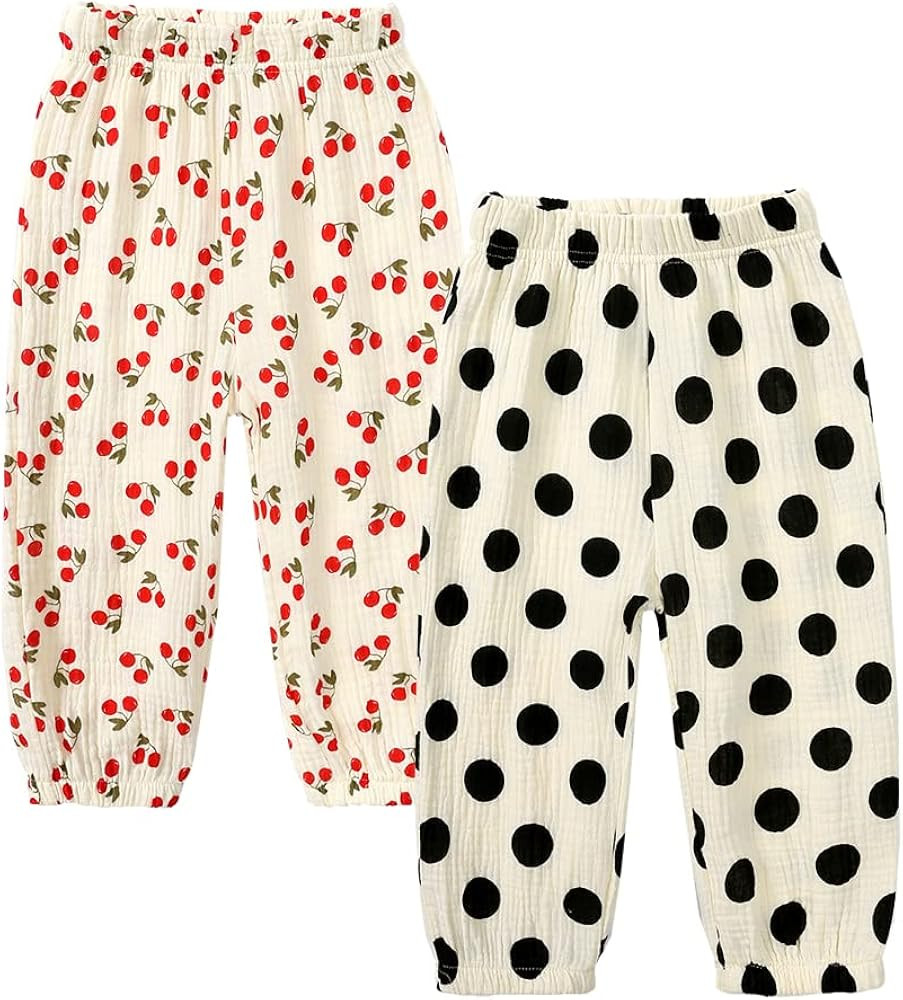 MYGBCPJS Baby Boys Girls Cotton Linen Trousers Kids Casual Ankle Pants Loose Long Bloomers | Amazon (US)