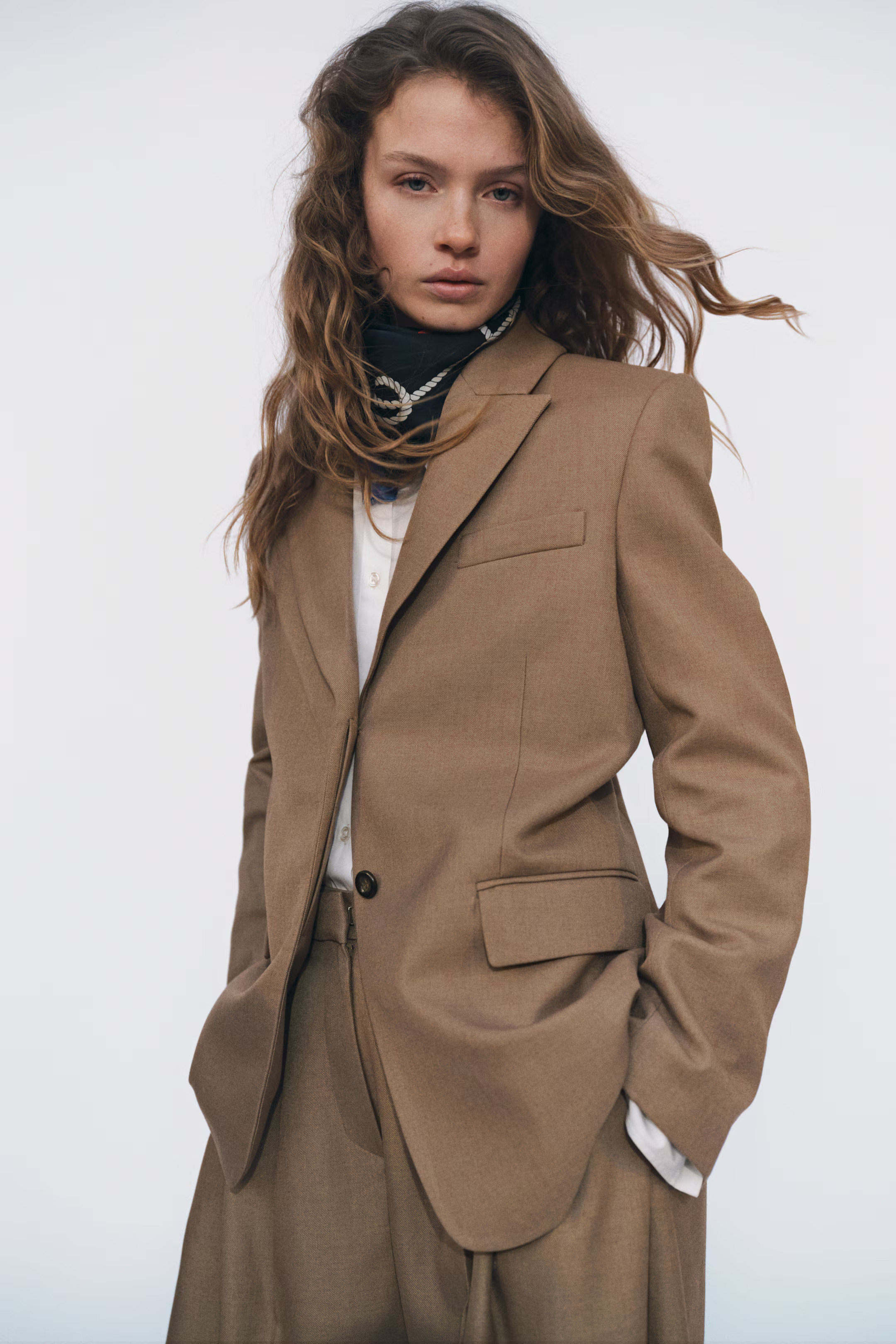 Long Twill Blazer | H&M (US + CA)