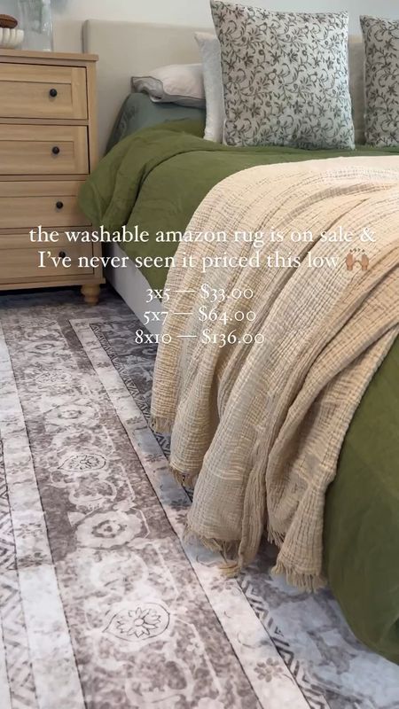 Washable rug on major sale! 

#LTKsalealert #LTKfindsunder100 #LTKhome