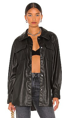 Steve Madden Faux Good Measure Shacket in Black from Revolve.com | Revolve Clothing (Global)