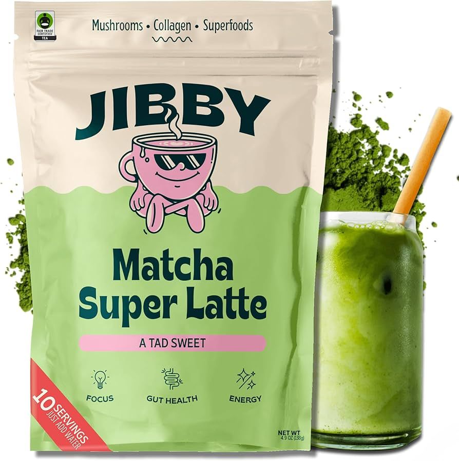 Matcha Super Latte - Ceremonial Grade Green Tea Organic Matcha Powder, Collagen, MCT Oil, Superfo... | Amazon (US)