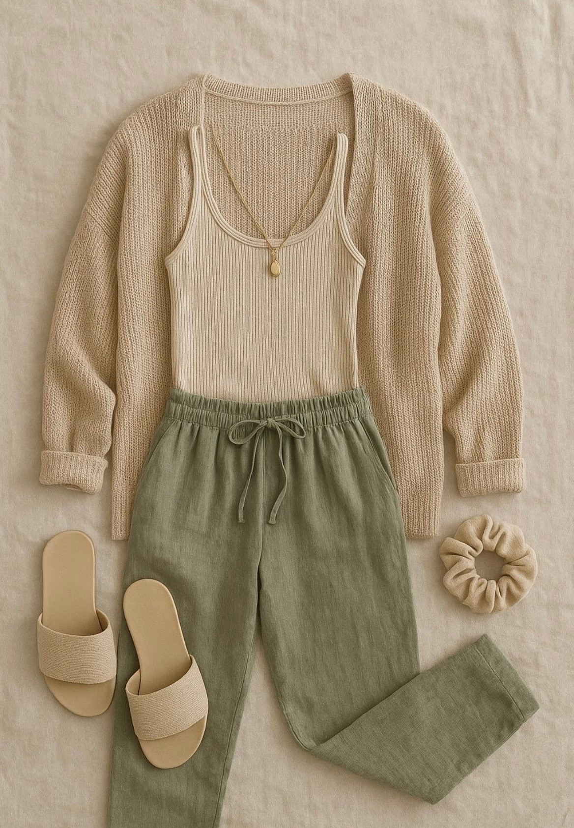 Effortless neutrals you’ll reach for on repeat 🤍🌿
This soft cardigan, ribbed tank, and comfy drawstring pants combo is the perfect everyday outfit—easy, flattering, and so comfortable you’ll want it in every color.

Simple, minimal, and elevated with the right accessories… this is that throw-on-and-go look that still feels put together.

Everything is linked in my LTK and Amazon storefront so you can shop the full outfit or similar pieces.

#LTKStyle #AmazonFashion #NeutralOutfit #EverydayChic #EffortlessStyle