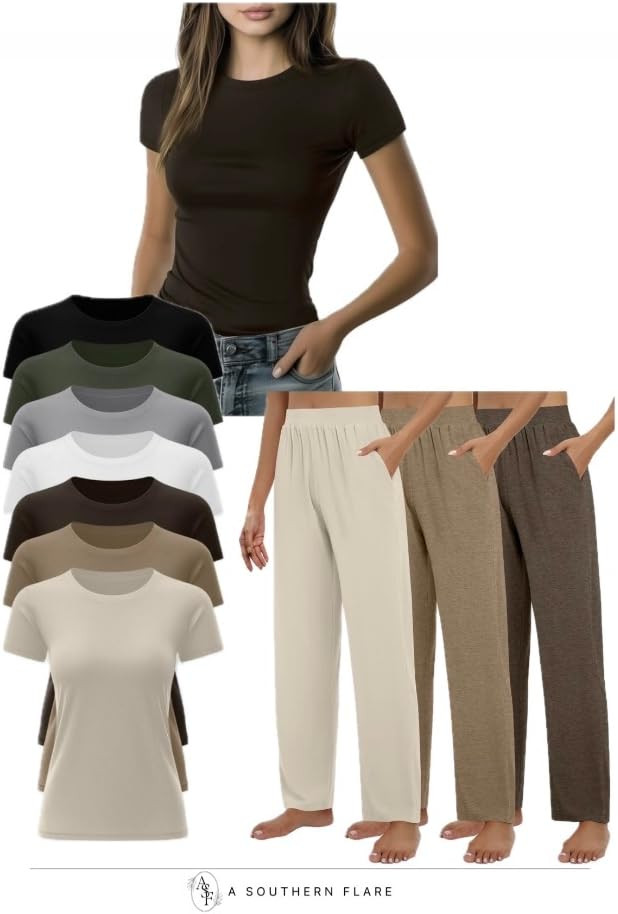 I'm all about cozy, comfy outfits. These tops and bottoms are perfect for a relaxing day at home.... | Amazon (US)