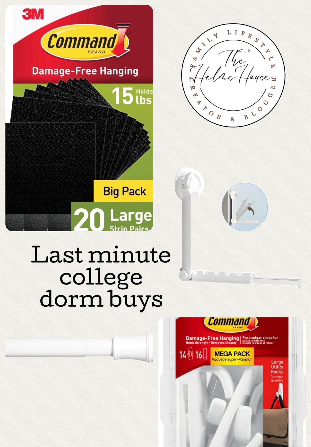 Clothes drying rack, Command Hooks, and shower rod are all last minute items that will be needed for our girl’s college dorm.  Grab these before move-in!

#LTKSaleAlert #LTKFindsUnder50