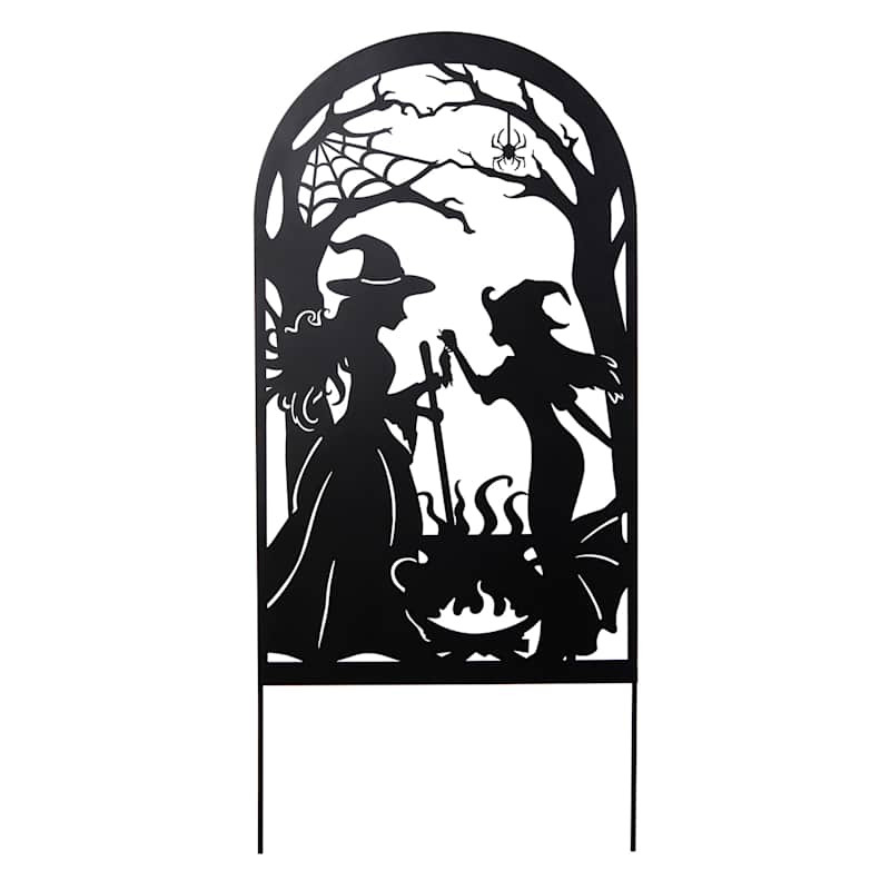 Spellbound Metal Witches Yard Stake, 48" | At Home