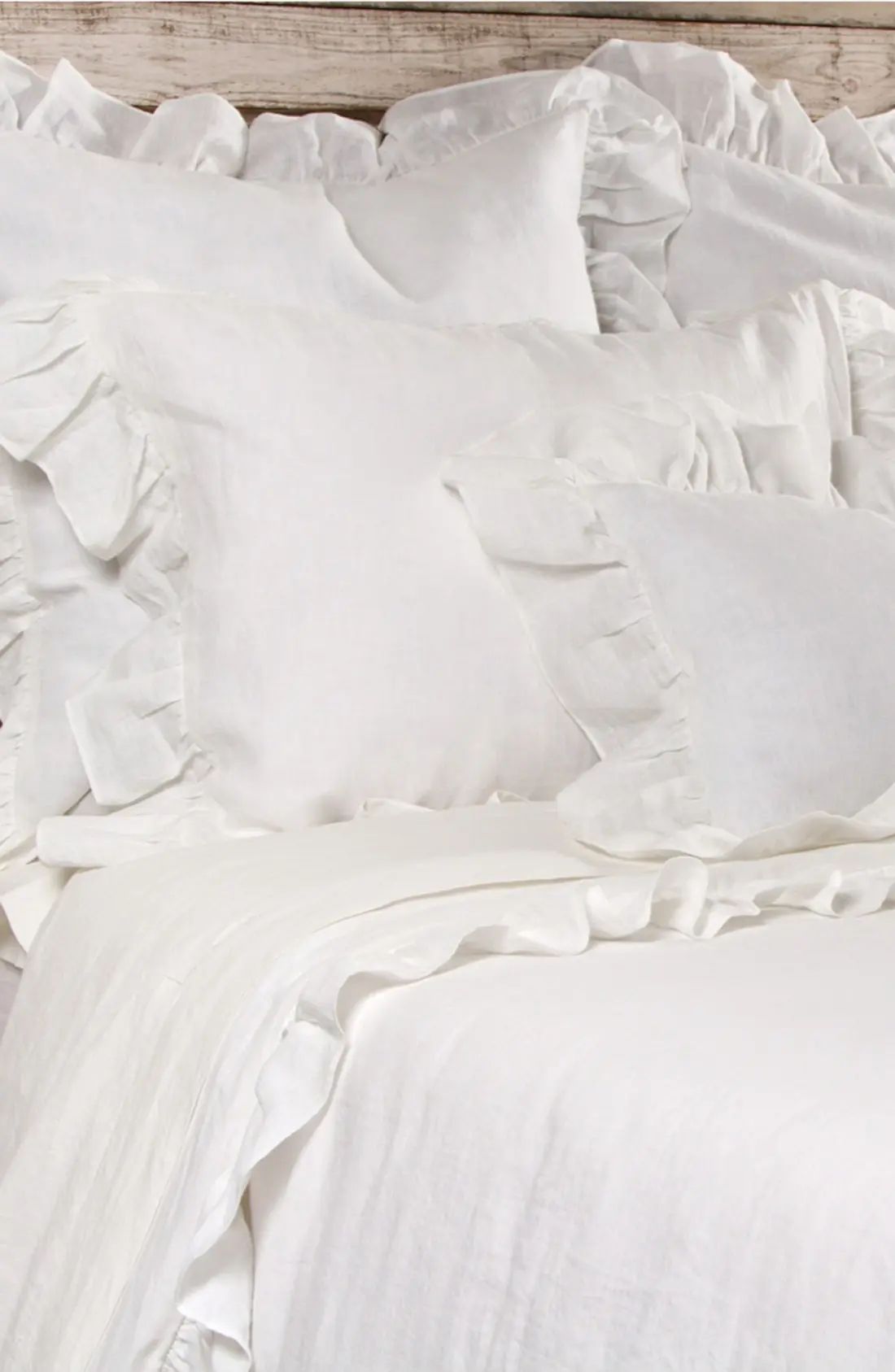 Pom Pom At Home 'Charlie' Linen Duvet Cover, Size Full/Queen - Ivory | Nordstrom