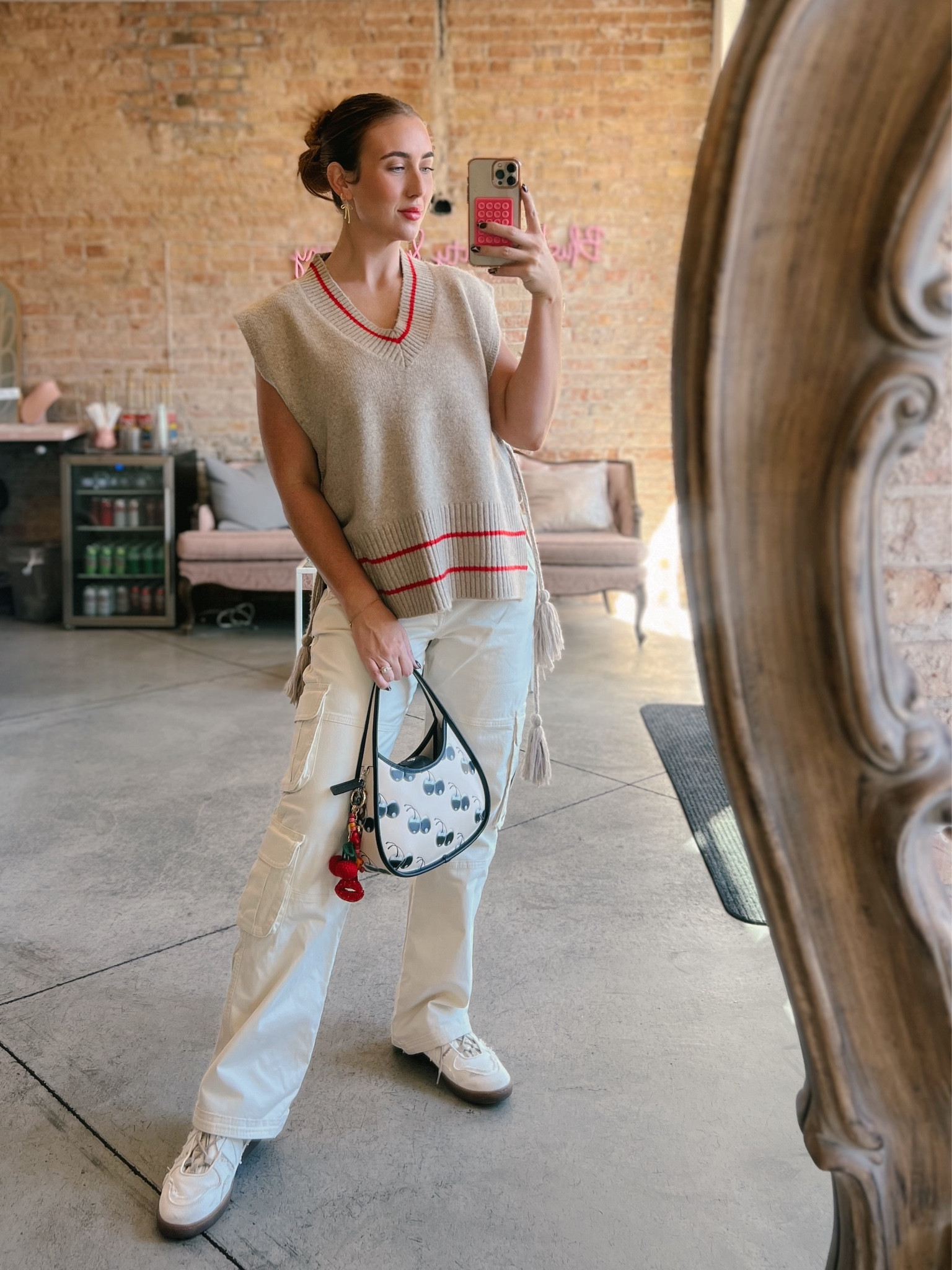 Fall inspo! 🍒
Wearing 26 in pants (tts or a little big)
And small in sweater 

#LTKStyleTip #LTKFindsUnder100 #LTKSeasonal