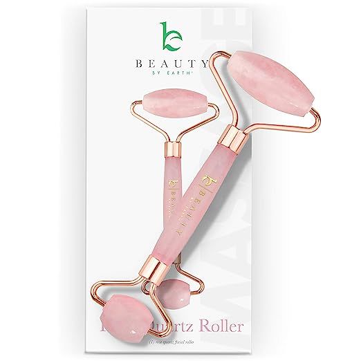 Rose Quartz Face Roller Skin Care Tools - Face Massager Roller, Facial Roller & Eye Roller for Pu... | Amazon (US)