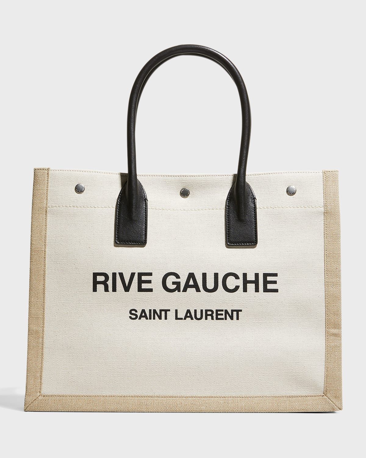 Rive Gauche Canvas Tote Bag | Neiman Marcus