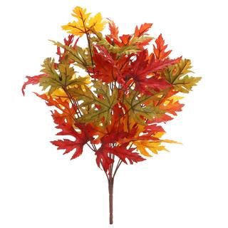 Green, Orange & Burgundy Maple Leaves Bush by Ashland® | Michaels Stores
