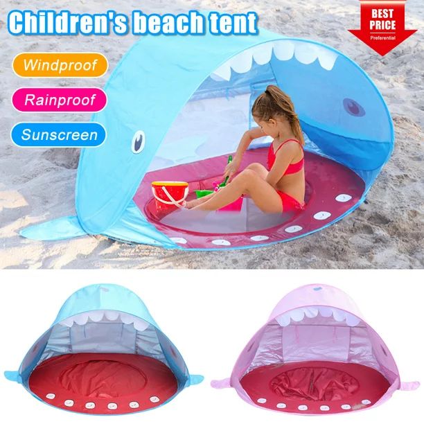 Amerteer Baby Beach Tent,Tents for Camping, Pop Up Tent Sun Shade Instant Tent Sun Shelter Kids B... | Walmart (US)