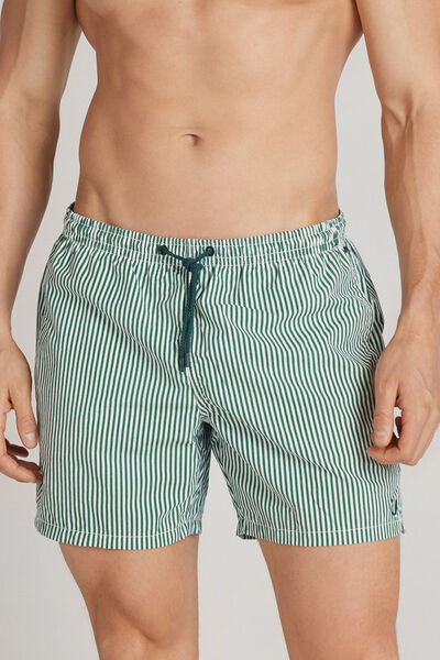 Intimissimi Green Stripe Print Swim Trunks Man Green Size L | Intimissimi (US)