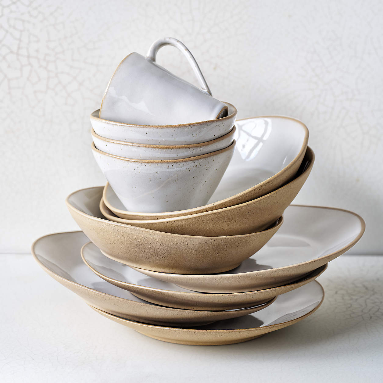 Marin White Recycled Salad Plates, Set of 8 + Reviews | Crate & Barrel | Crate & Barrel