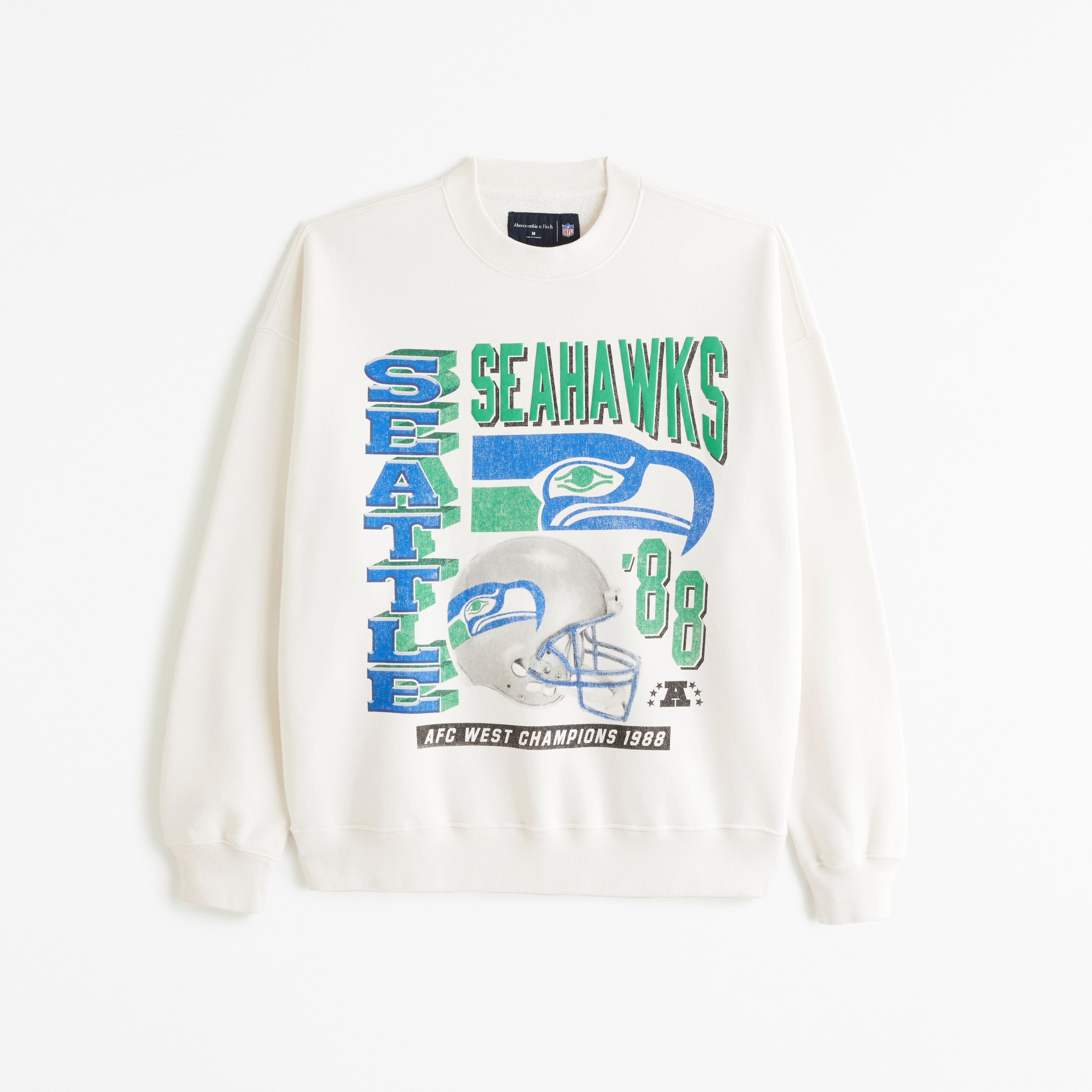 Seattle Seahawks Graphic Crew Sweatshirt | Abercrombie & Fitch (US)