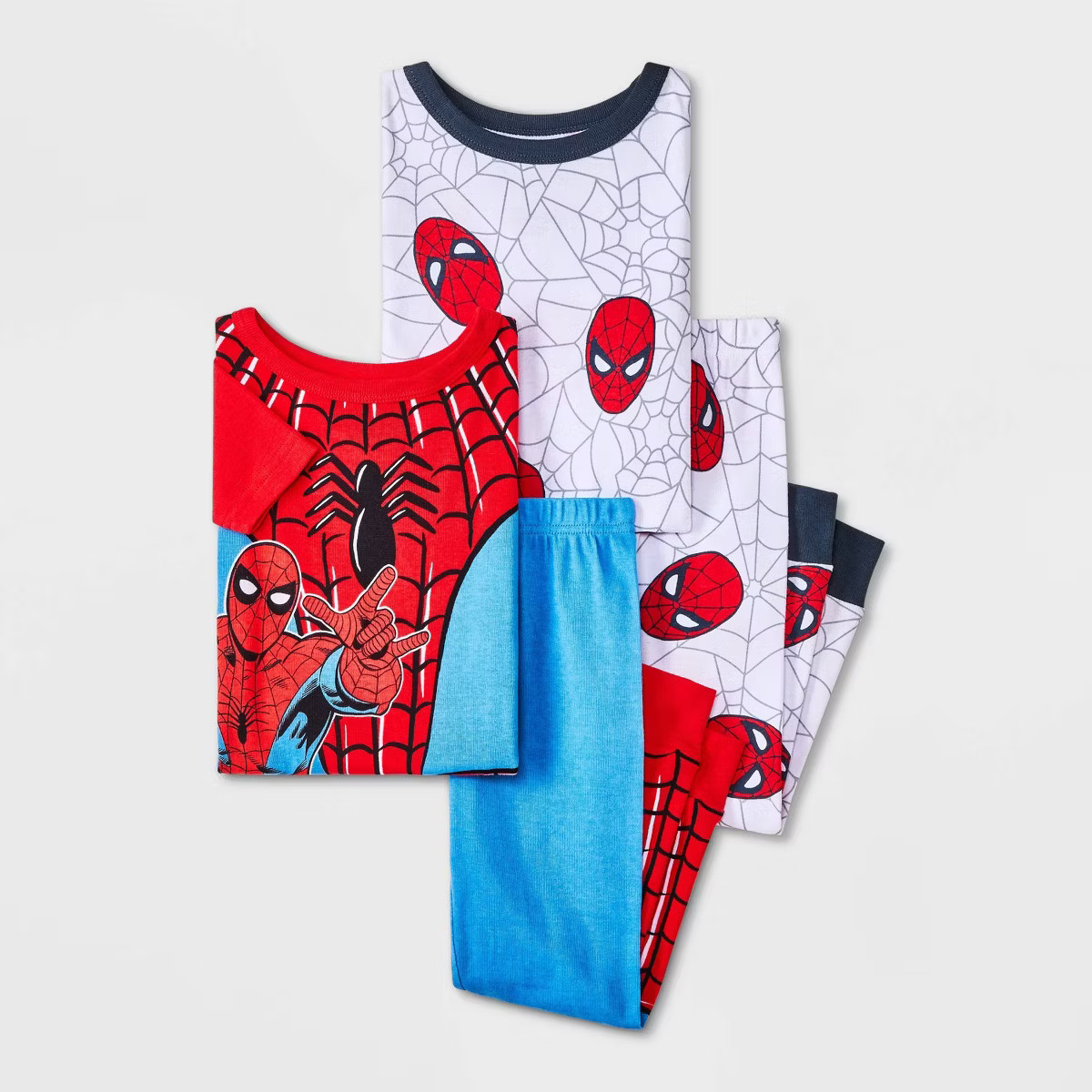 Toddler Boys' 4pc Snug Fit Cotton Spider-Man Pajama Set - Red | Target