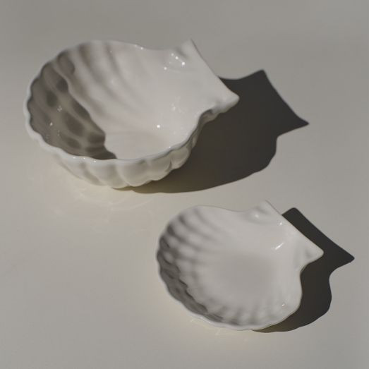 Billy Cotton Ceramic Shell Bowl | West Elm (US)