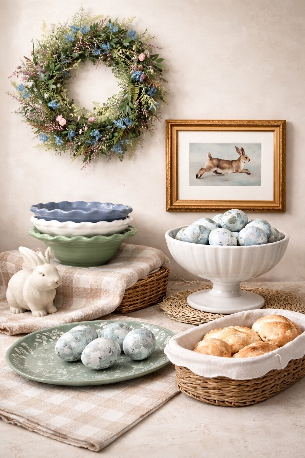 New McGee & Co. Spring Home Finds

Follow @farmtotablecreations on Instagram for more neutral home inspiration and daily finds 🤍

Soft spring styling with timeless charm 🌿 I’m loving these beautiful McGee & Co.–inspired pieces that bring a fresh, collected look to your kitchen or dining space. The pastel stoneware, woven textures, and sweet bunny accents feel elevated yet cozy — perfect for Easter hosting or simply refreshing your space for the season. The speckled eggs and pedestal bowl create such a pretty focal point, while the gingham linens and baskets add warmth and texture. These are the kind of pieces you’ll reach for year after year.

#mcgeeandco #springdecor #kitchendecor #diningdecor #tabledecor #serveware #stoneware #easterdecor #bunnydecor #pedestalbowl #kitchenstyling #homedecorfinds #neutraldecor

#LTKSeasonal #LTKHome