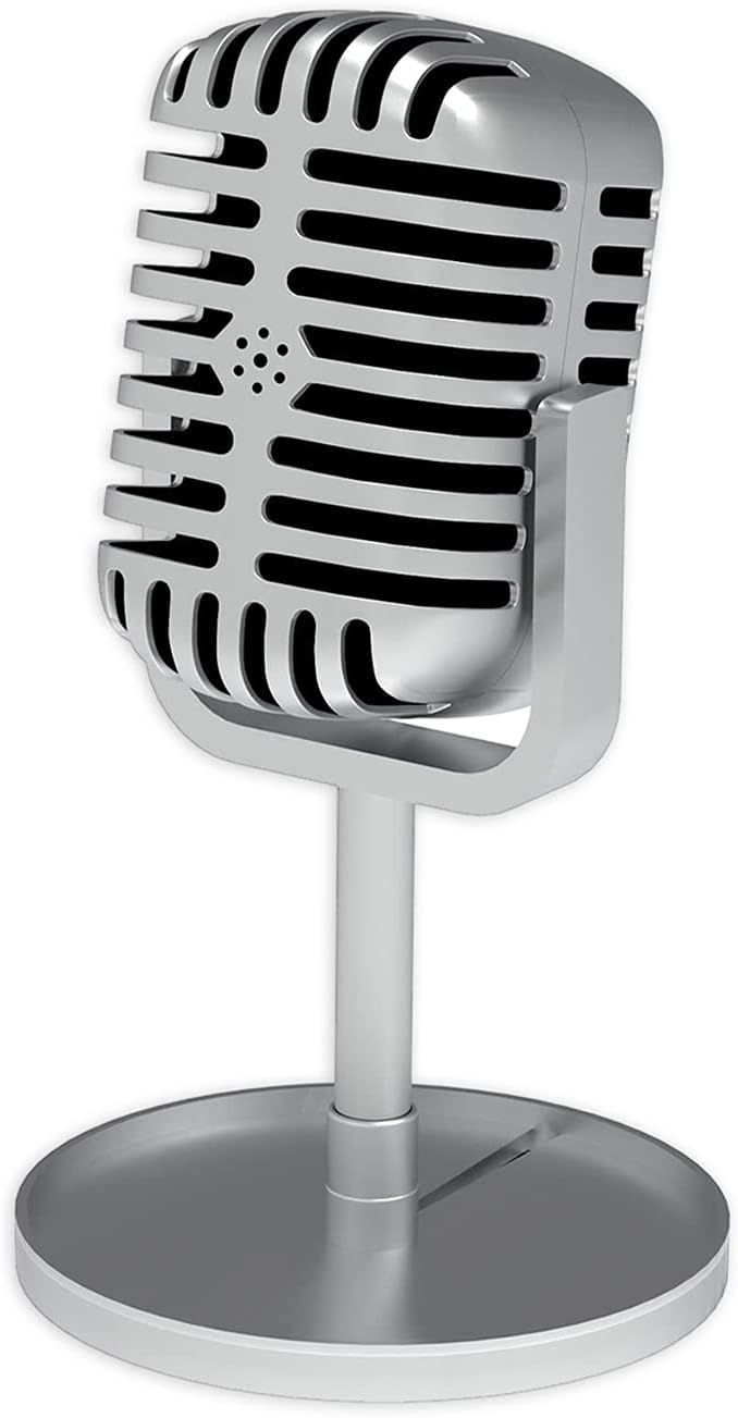 Creaides Retro Microphone Props Model Vintage Plastic Microphone Stage Table Ornament for Hallowe... | Amazon (US)
