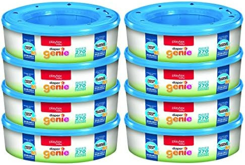 Playtex Diaper Genie Refill Bags, Ideal for Diaper Genie Diaper Pails, Registry Gift Set, 270 Dia... | Amazon (US)