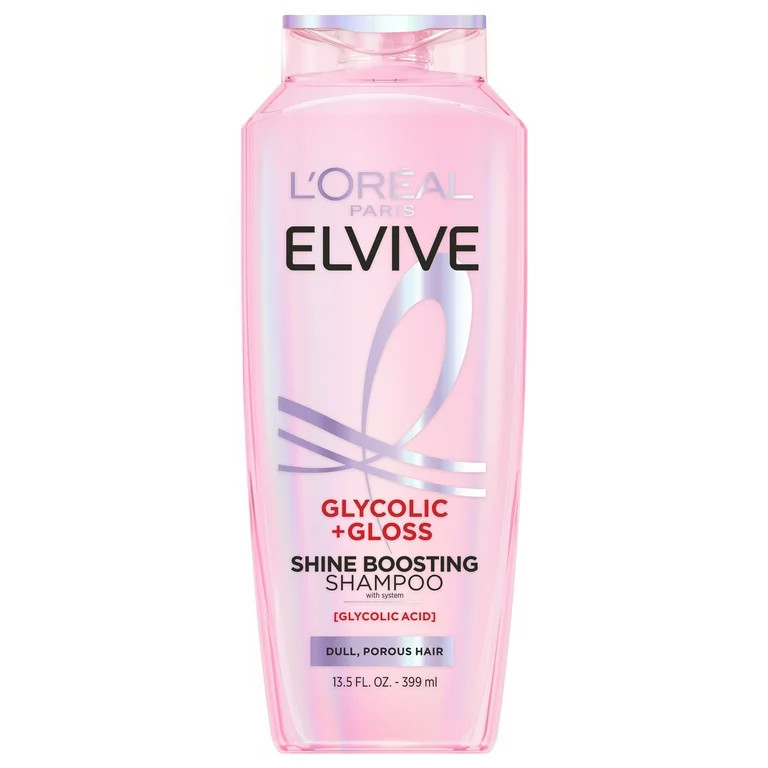 L'Oreal Paris Elvive Glycolic Gloss Shine Enhancing Shampoo, 13.5 fl oz | Walmart (US)