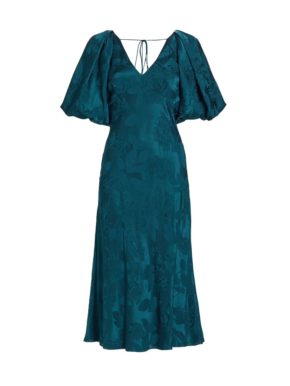 ML Monique Lhuillier Silk Jacquard Floral Midi Dress | Saks Fifth Avenue