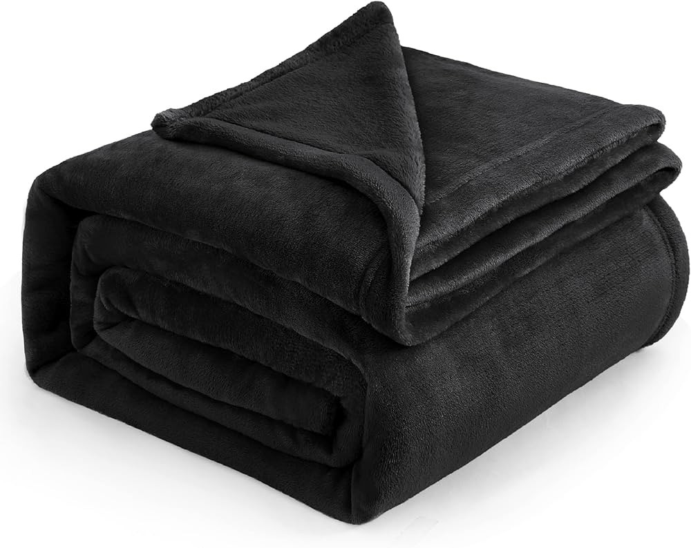 Bedsure Fleece Blankets King Size Black - Bed Blanket Soft Lightweight Plush Cozy Fuzzy Luxury Mi... | Amazon (US)