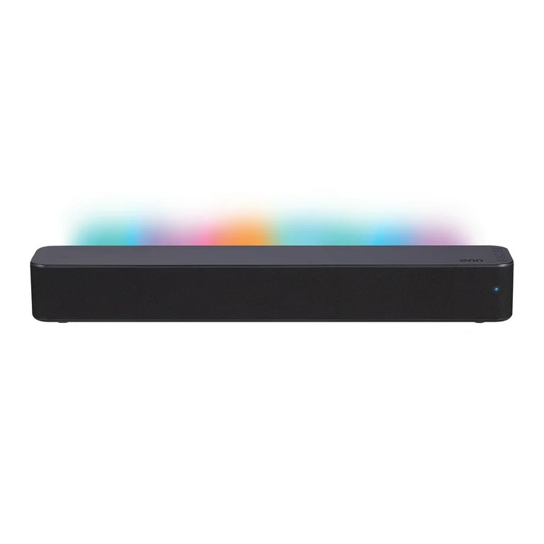 onn Bluetooth 2.0 Channel Soundbar with Multi-Color LED Lighting, 20", Black - Walmart.com | Walmart (US)