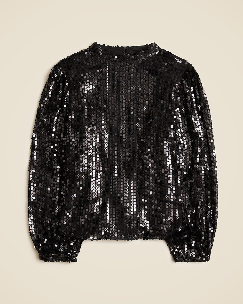 Sequin mockneck top | J. Crew US