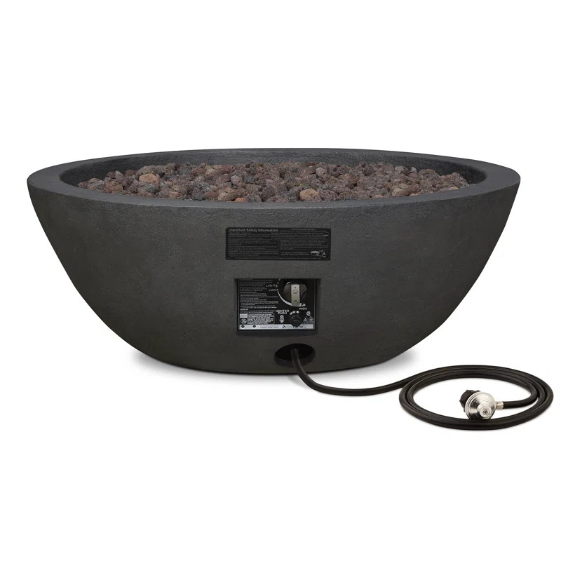 RIVERSIDE Propane Fire Bowl with Natural Gas Conversion Kit by Real Flame | Wayfair North America