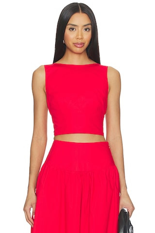 Susana Monaco Open Back Top in Perfect Red from Revolve.com | Revolve Clothing (Global)