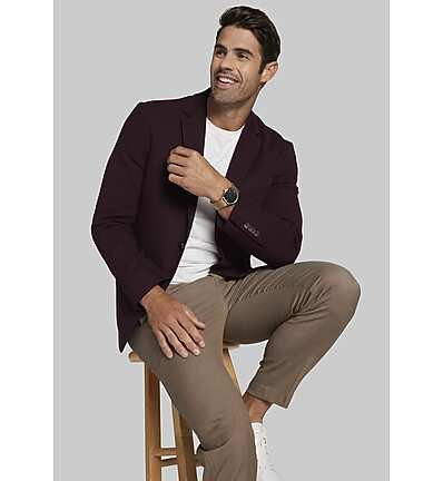 Jos. A. Bank Tailored Fit Pique Knit Jacket | Jos. A. Bank