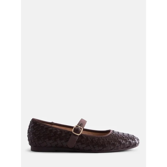 Scenario Women's Woven Mary Jane Flats | Walmart (US)
